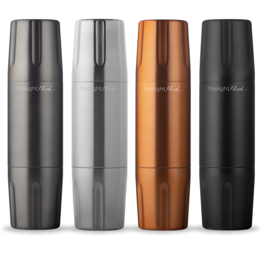 High Camp Firelight Flask 750 with magnetic tumblers