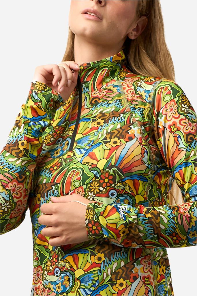 Boho Bass 1/4 Zip Sunshirt