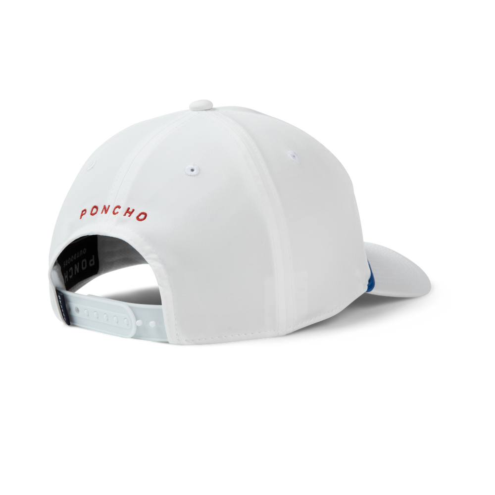 Poncho Outdoors Fly Fishing Hat - White Fly Fishing Hat