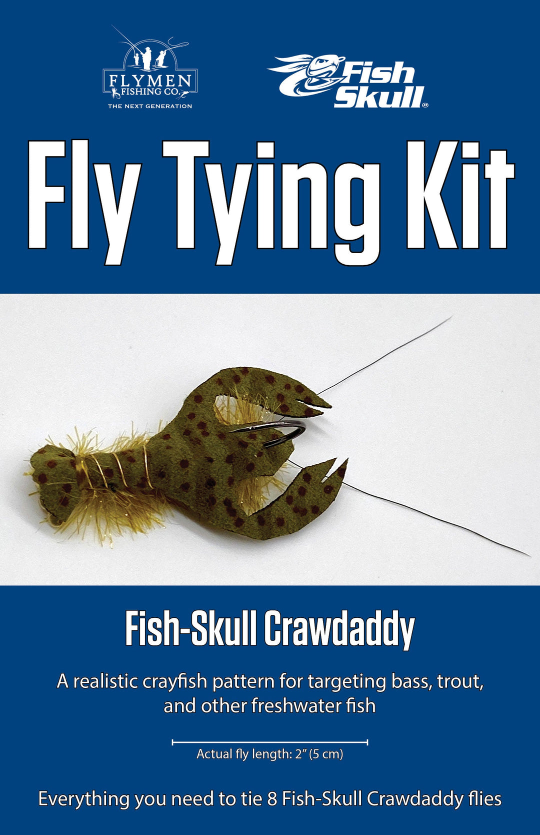 Flymen Fish-Skull Crawdaddy Fly Tying Kit
