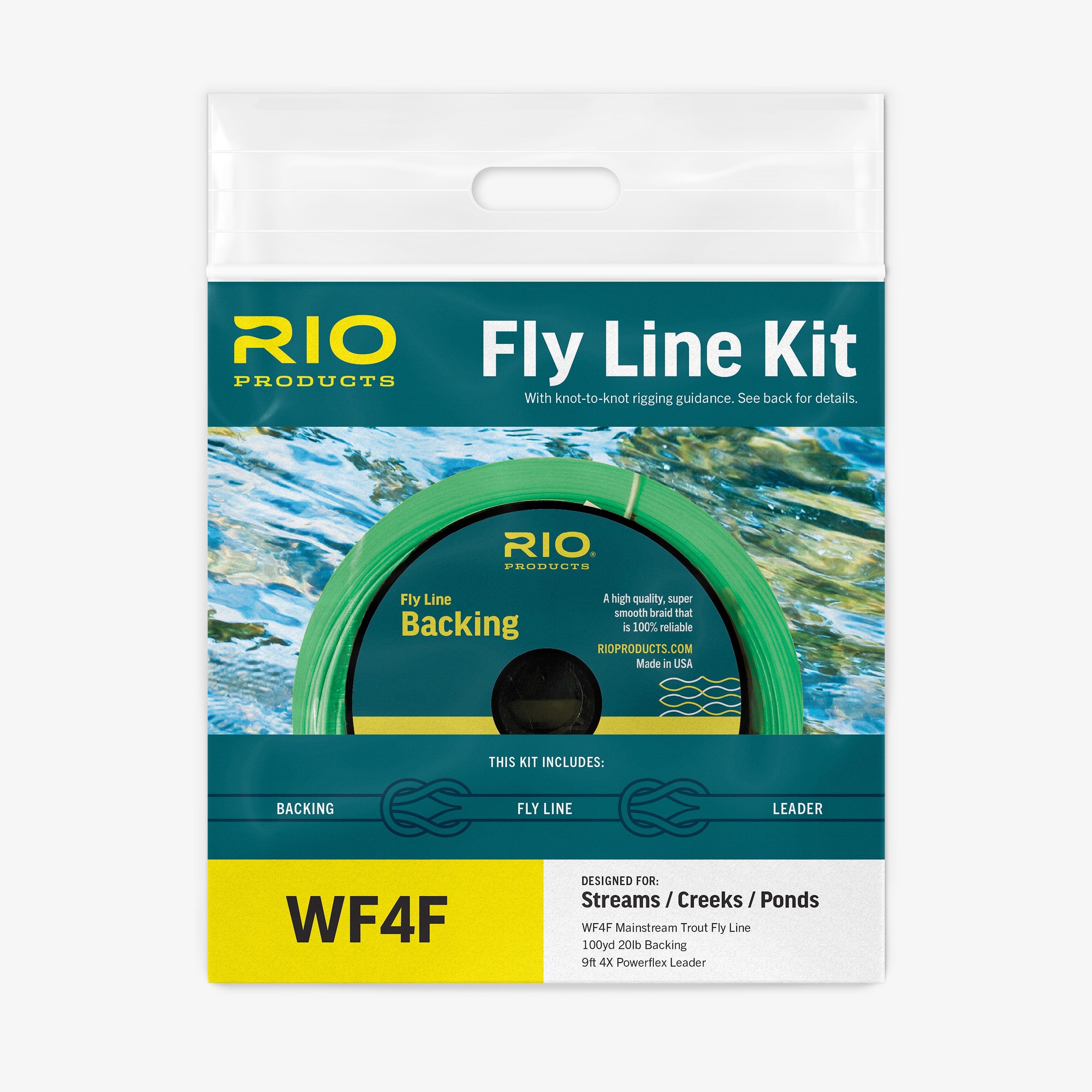 RIO Mainstream fly line kit with backing and leader
