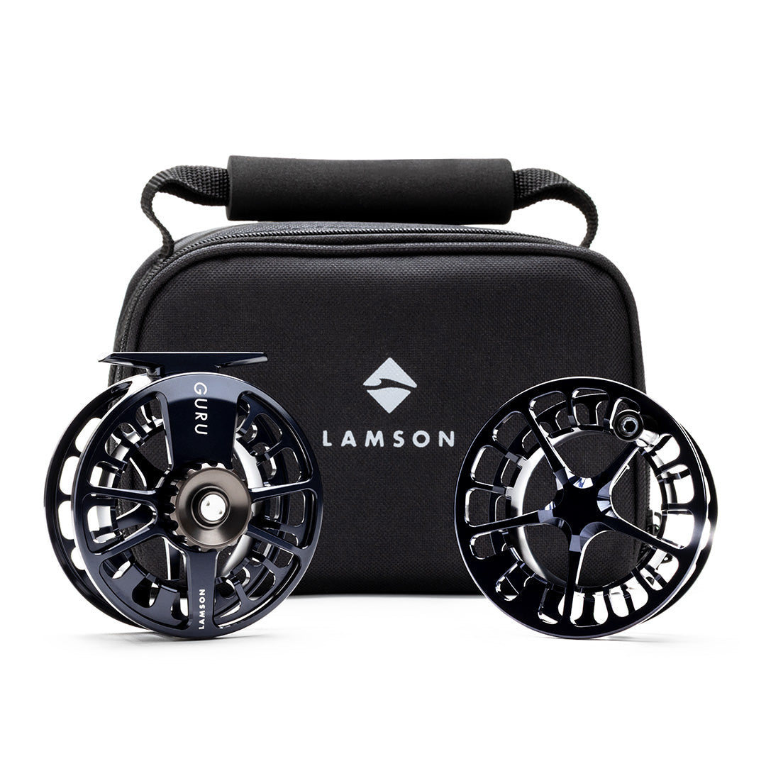 Lamson Guru X 2-Pack Fly Reel and Spool Blue Steel