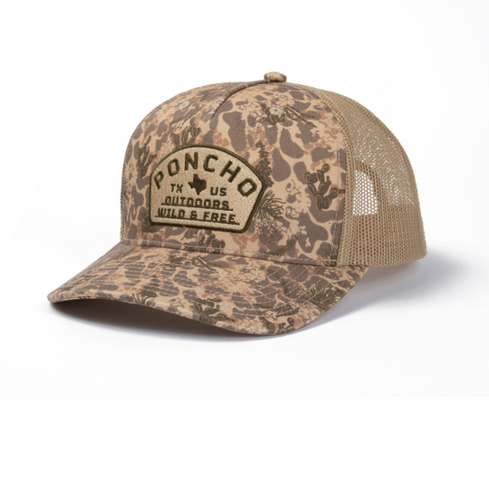 Poncho Outdoors The Game Hat - Dark South Zone Camo Hat