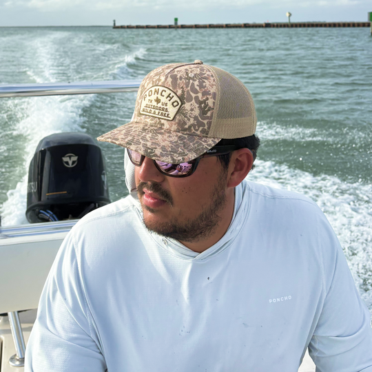 Poncho Outdoors The Game Hat - Dark South Zone Camo Hat