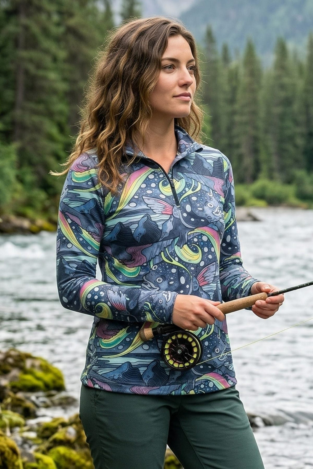 HaliBorealis 1/4 Zip Sunshirt