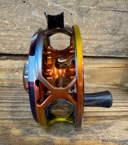 Abel Rove Fly Reel - Solid Abstract Brown - Abstract Brown Knob - 4/6 WT with Ebony Handle