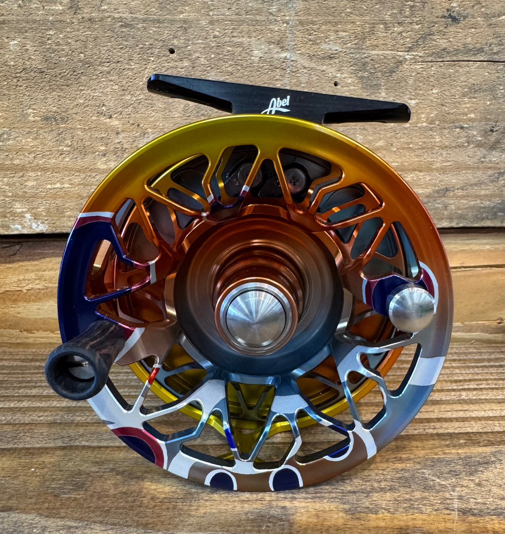 Abel Rove Fly Reel - Solid Abstract Brown - Abstract Brown Knob - 4/6 WT with Ebony Handle