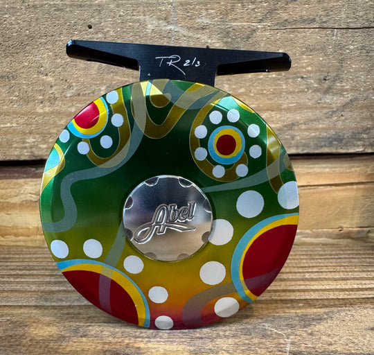 Abel TR Fly Reel - Solid Abstract Brook - 2/3 WT with Rosewood Handle
