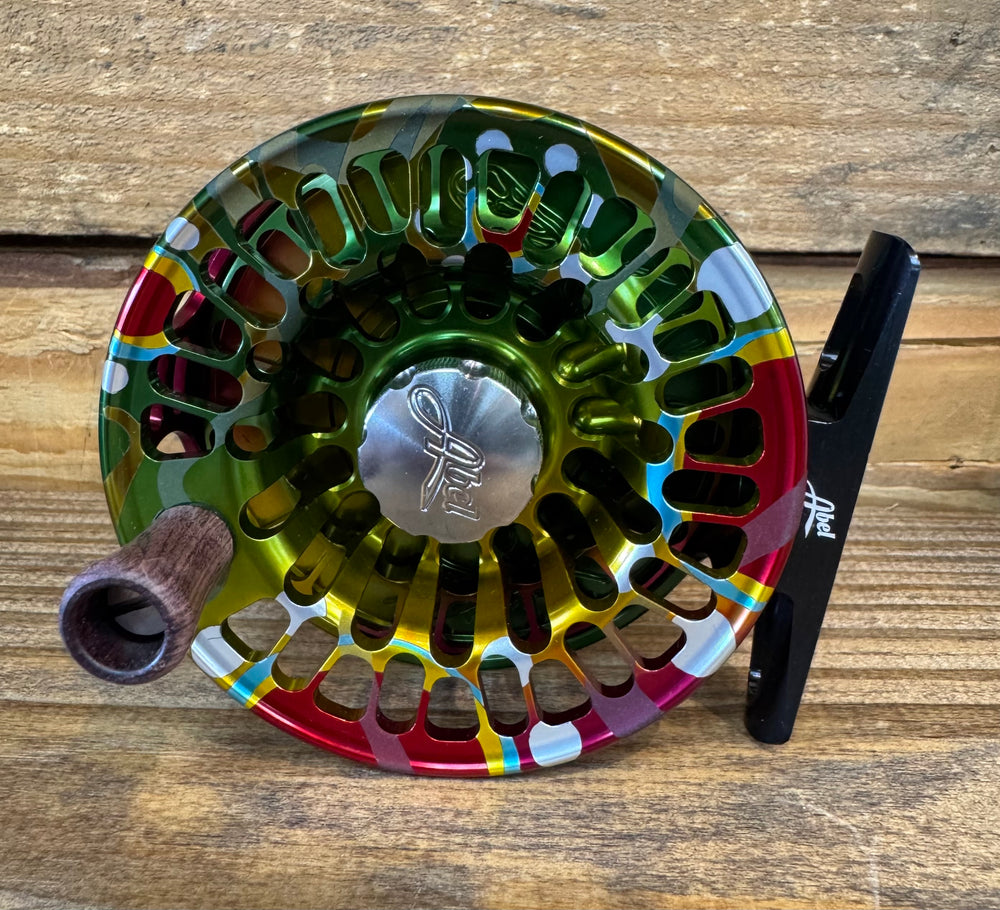 Abel TR Fly Reel - Solid Abstract Brook - 2/3 WT with Rosewood Handle