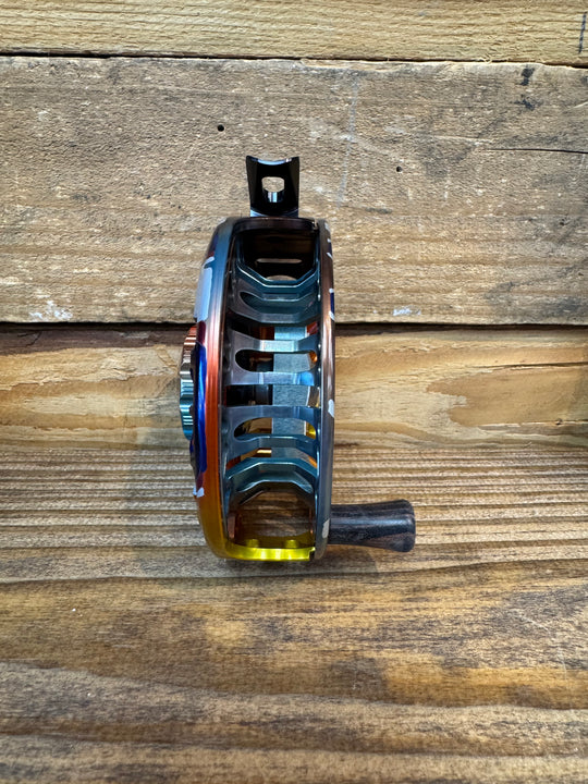 Abel Vaya Fly Reel - Abstract Brown - 5/6 WT - Abstract Brown Knob with Ebony Handle