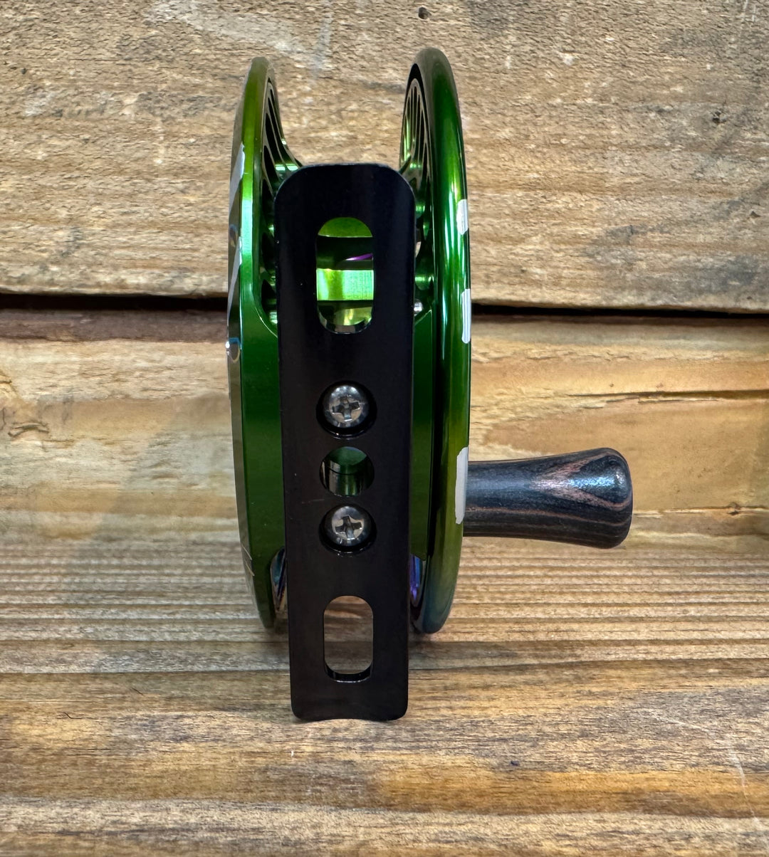 Abel TR Fly Reel - Solid Abstract Rainbow - 4/5 WT with Ebony Handle