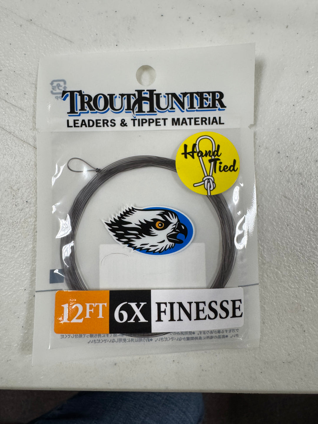 TroutHunter Finesse Leader 12' with Hand-Tied Loop