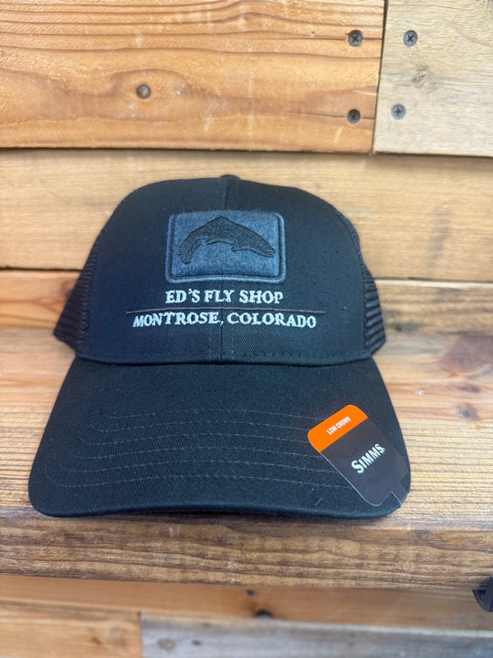 Simms Trout Icon Trucker Eds Fly Shop Logo