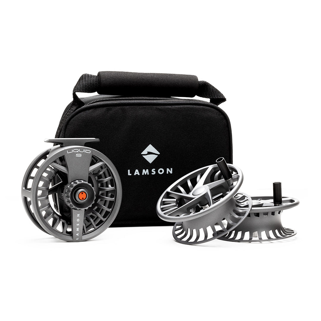 Lamson Liquid S-Series HD 3-Pack Fly Reel - Smoke