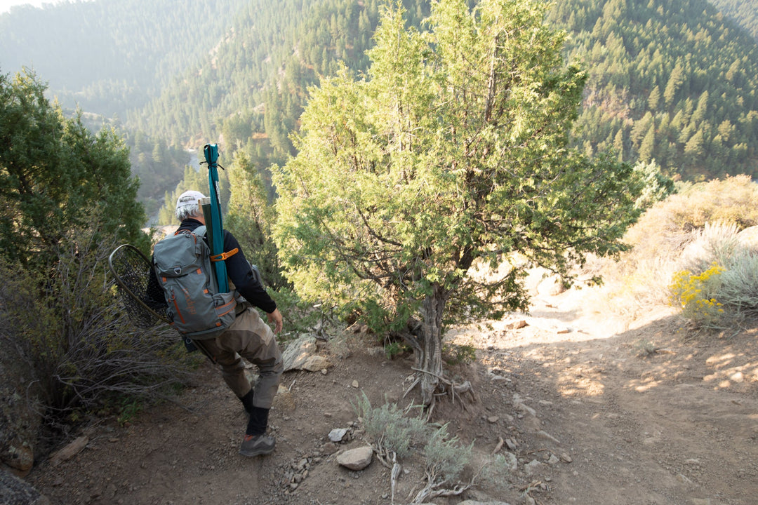 Fishpond Firehole Backpack on a canyon hike to the river