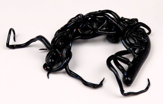 Hareline Mini Squiggle Worms Black