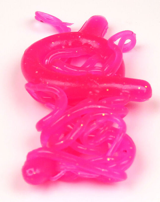 Hareline Mini Squiggle Worms Fl. Fuchsia