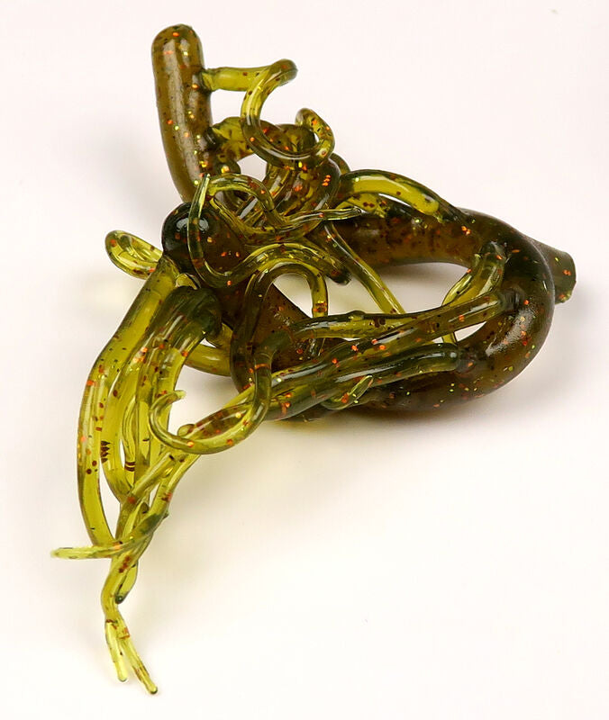 Hareline Mini Squiggle Worms Olive