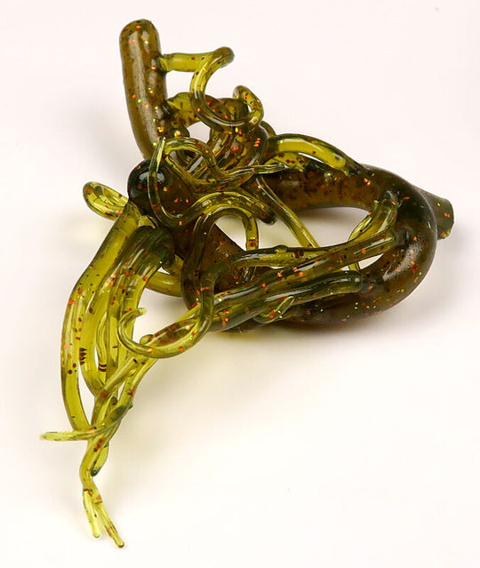 Hareline Mini Squiggle Worms Olive