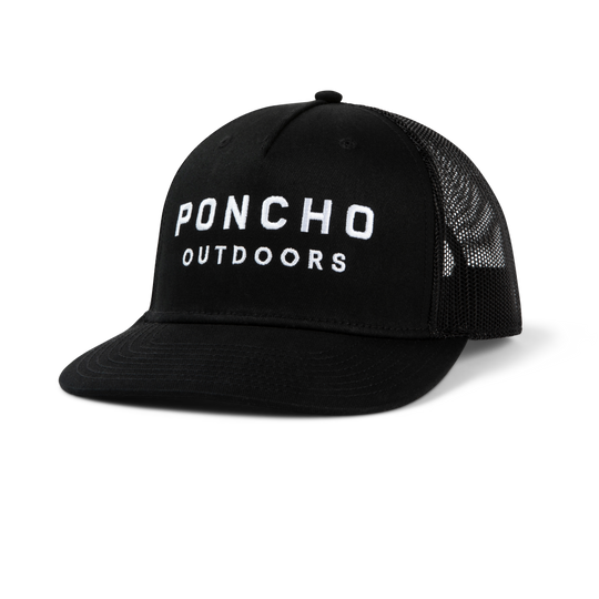 Poncho Outdoors The Man in Black Hat - Black Man in Black Hat