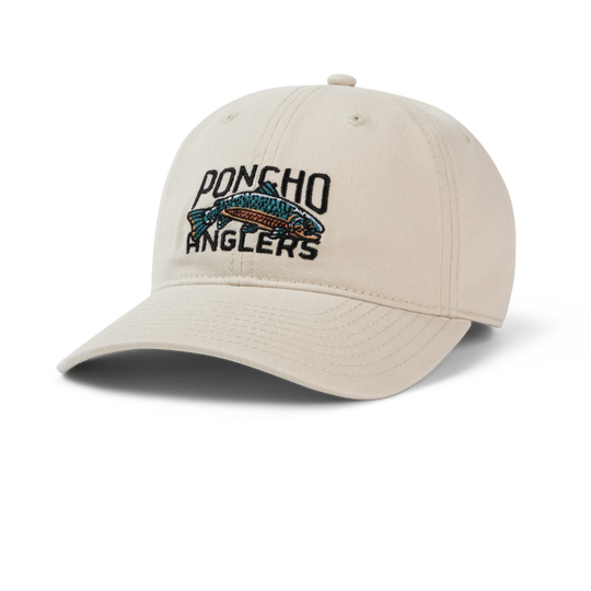 Poncho Outdoors Nymphing Dad Hat - Beige Nymphing Dad Hat