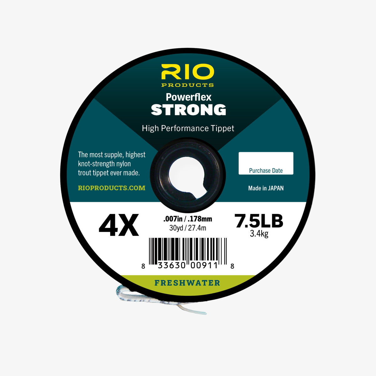 RIO Powerflex Strong nylon tippet spool