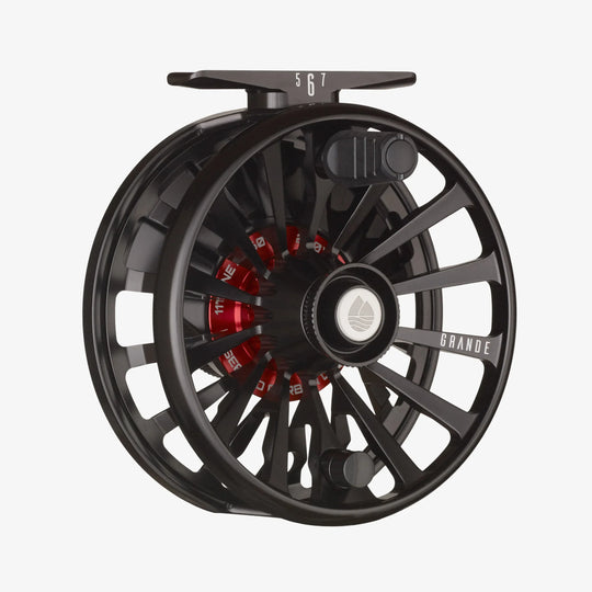 Redington Grande fly reel 7/8/9 in Black, front