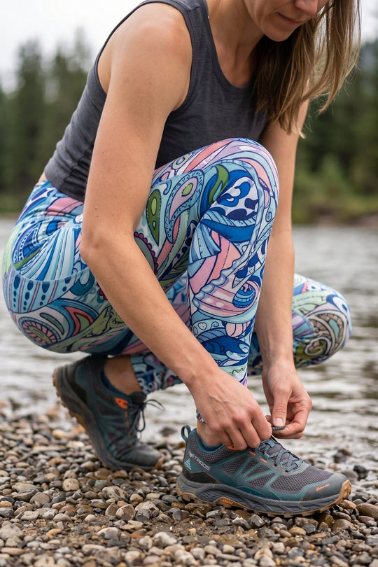 Radiant Redfish High-Waisted Leggings
