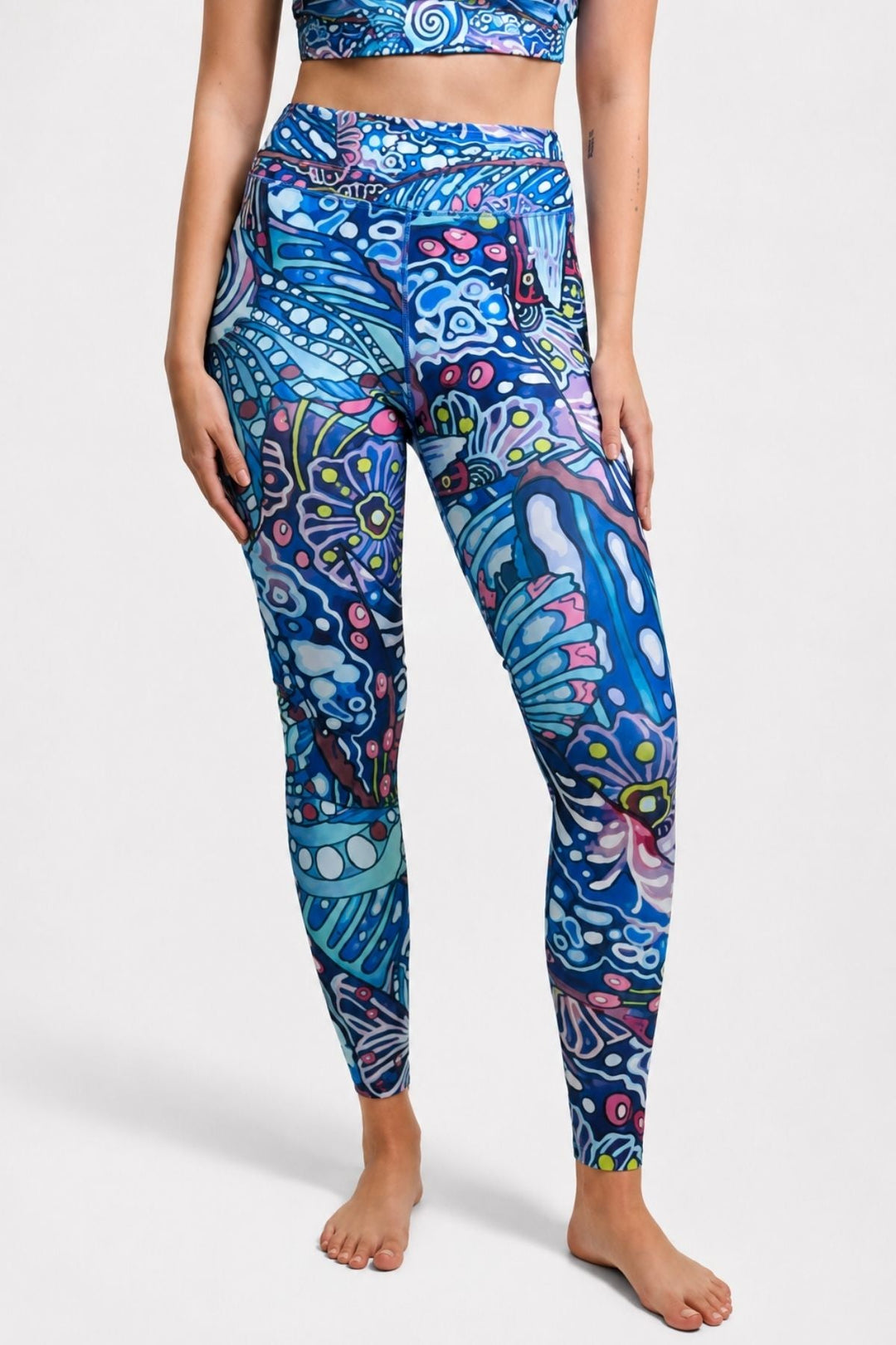 Enchanted Grayling High-Waisted Leggings