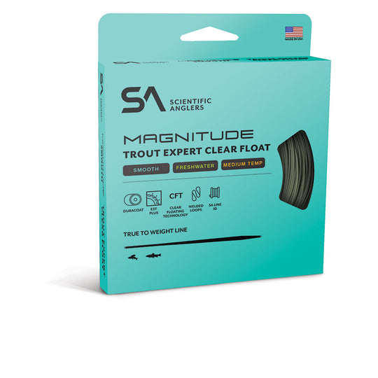 Scientific Anglers Magnitude Smooth Trout Expert 10' Clear Float Tip - Sage Green/Clear - Fly Line - WF4F