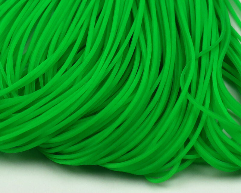 Hareline Silicone Flutter Legs Fl. Green Chartreuse