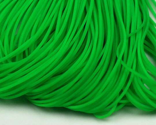 Hareline Silicone Flutter Legs Fl. Green Chartreuse