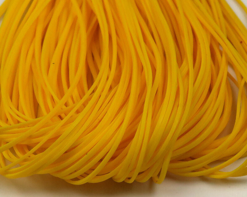 Hareline Silicone Flutter Legs Hot Yellow