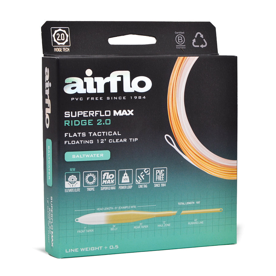 Airflo Superflo Max Ridge 2.0 - Flats Tactical 12' Clear Tip