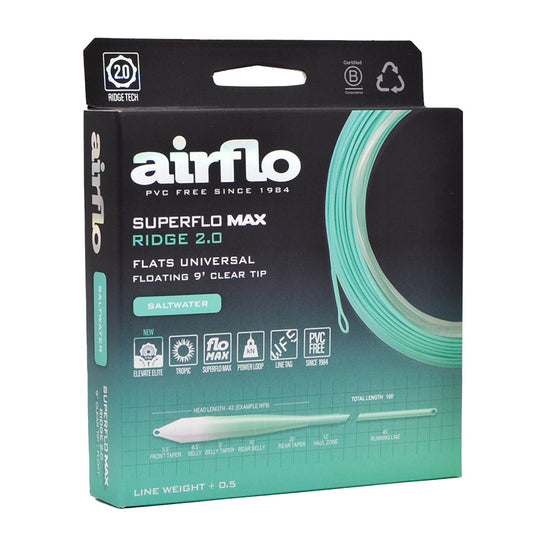 Airflo Superflo Max Ridge 2.0 - Flats Universal 9' Clear Tip