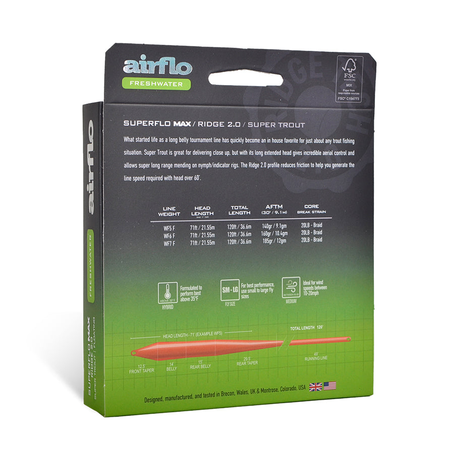 Airflo Superflo Max Ridge 2.0 - Super Trout
