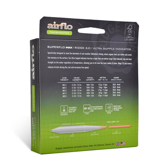 Airflo Superflo Max Ridge 2.0 - Ultra Supple - Indicator Taper
