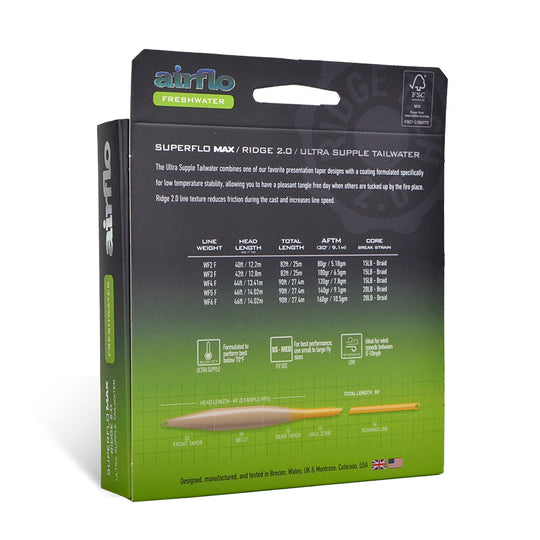 Airflo Superflo Max Ridge 2.0 - Ultra Supple - Tailwater Taper