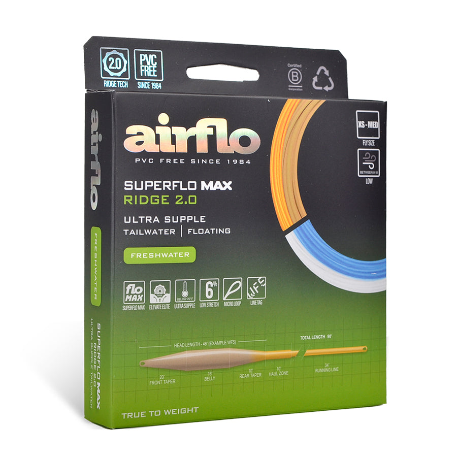 Airflo Superflo Max Ridge 2.0 - Ultra Supple - Tailwater Taper