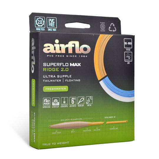 Airflo Superflo Max Ridge 2.0 - Ultra Supple - Tailwater Taper