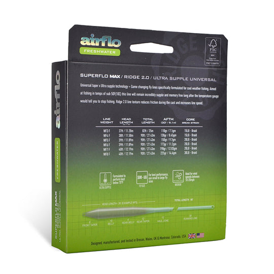 Airflo Superflo Max Ridge 2.0 - Ultra Supple - Universal Taper