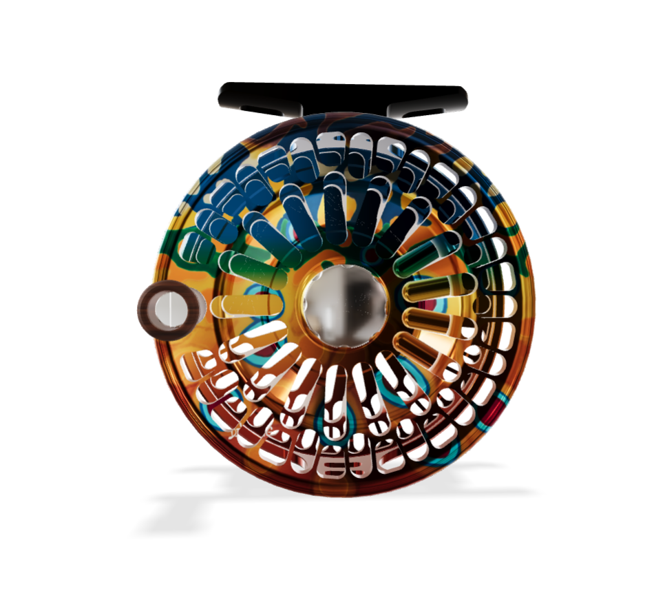 Abel TR Fly Reel - DeYoung Brook Flank - 2/3 WT with Walnut Handle