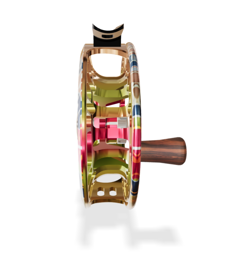 Abel TR DeYoung Rainbow Flank 2/3 WT Rosewood Fly Reel