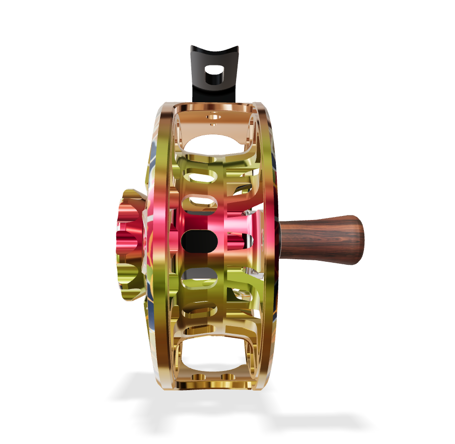 Abel SDF 4/5 Ported Fly Reel | DeYoung Rainbow