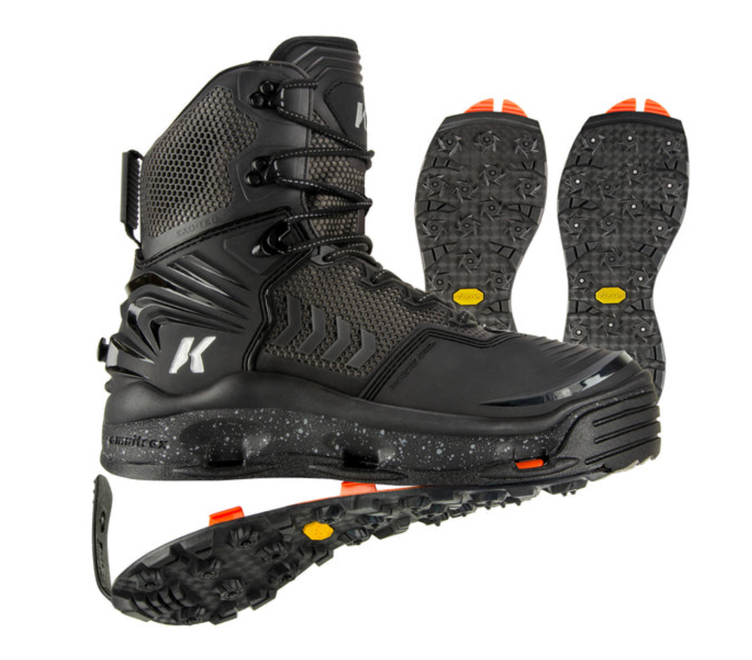 Korkers River Ops w/ Vibram & Studded Vibram Soles Wading Boot