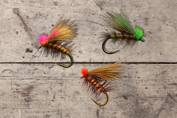 High N Dry Sighter Wax tubes with flies