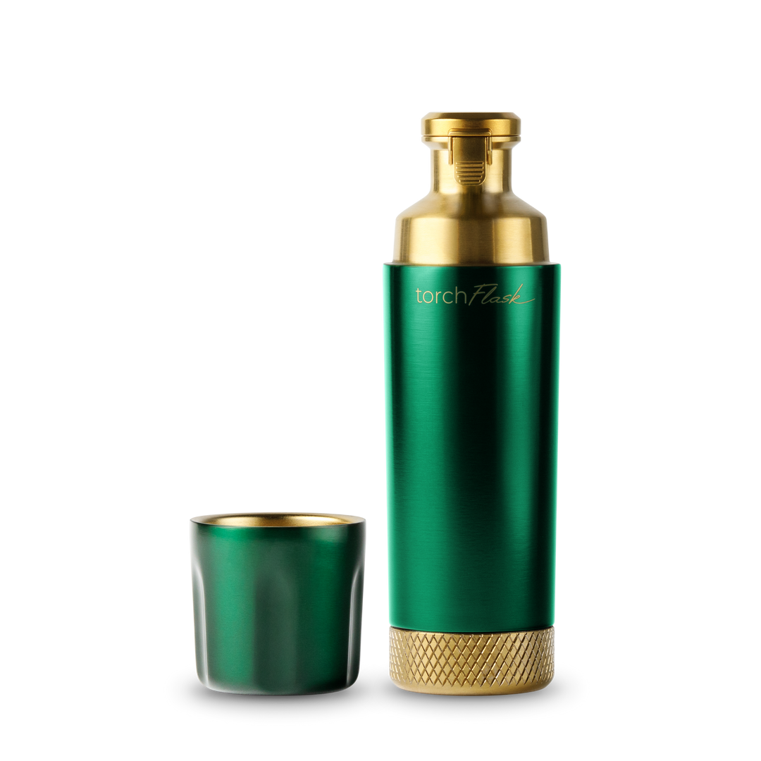 High Camp Torch Flask in British Racing Green