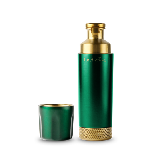 High Camp Torch Flask in British Racing Green