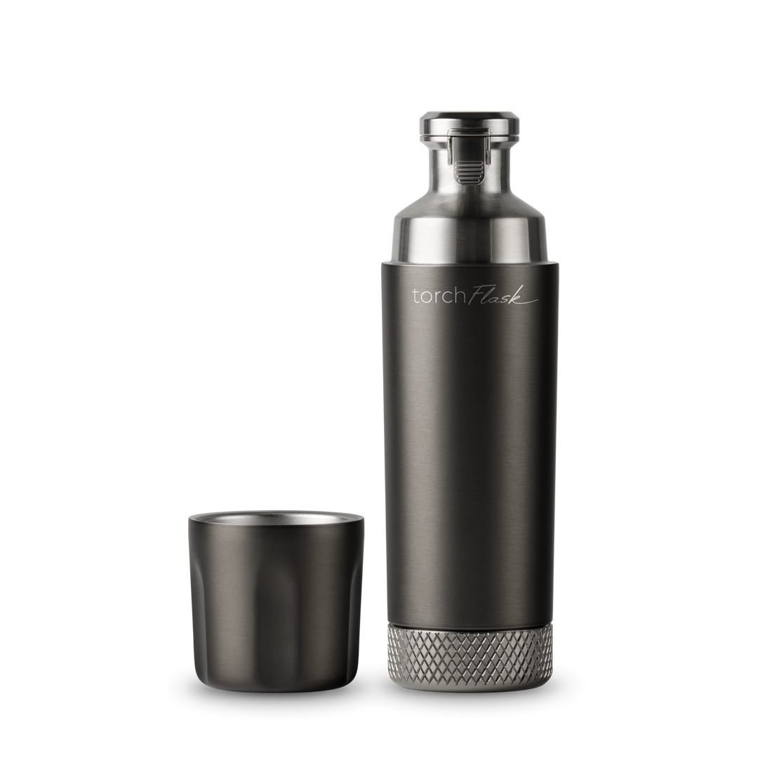 High Camp Torch Flask in Gunmetal