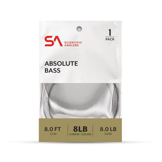 Scientific Anglers Absolute Bass Leader 1-Pack 8'